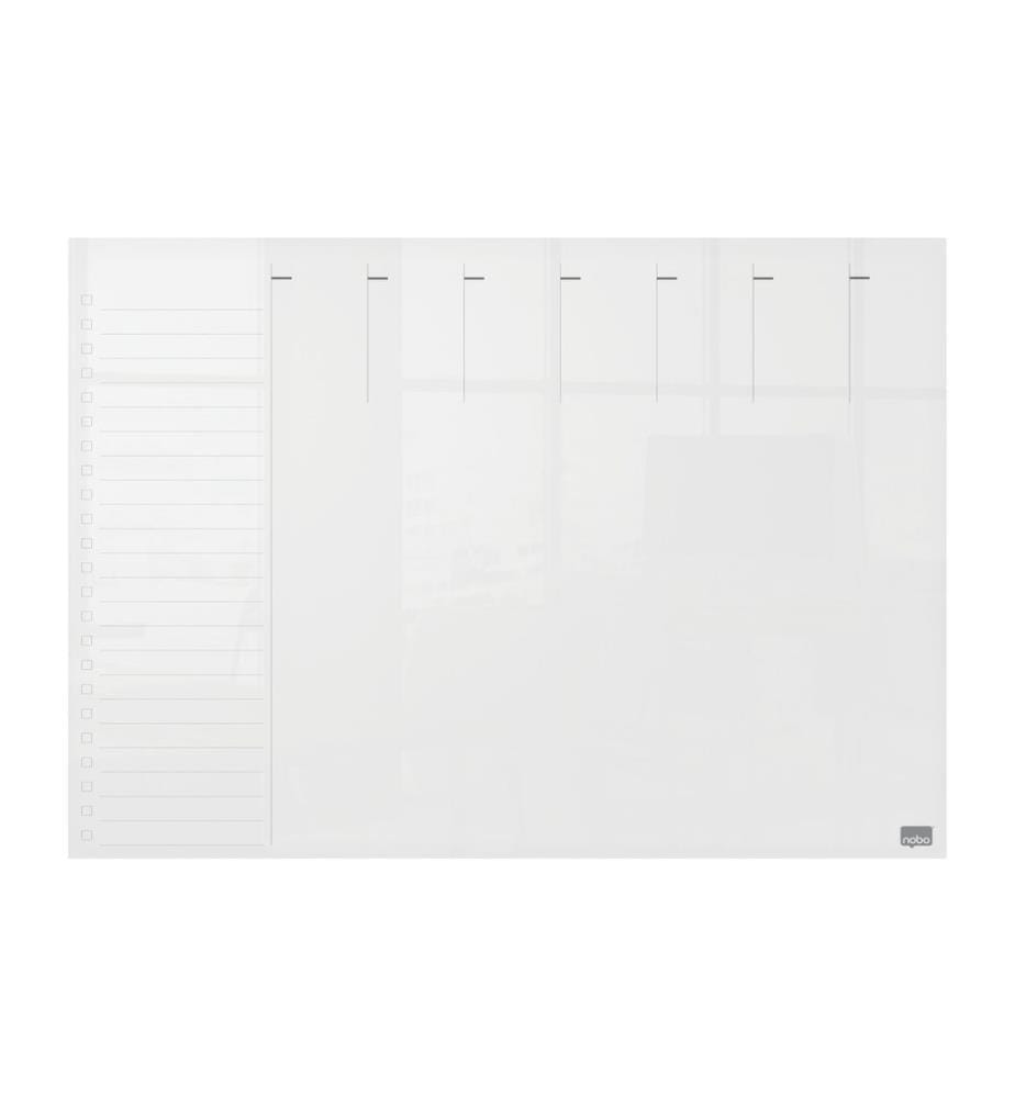 NOBO - Acryl-Notiztafel Wochenplaner A3,  Transparent