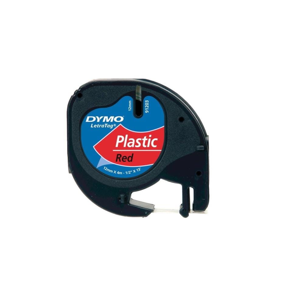 DYMO - LetraTag Noir sur Rouge