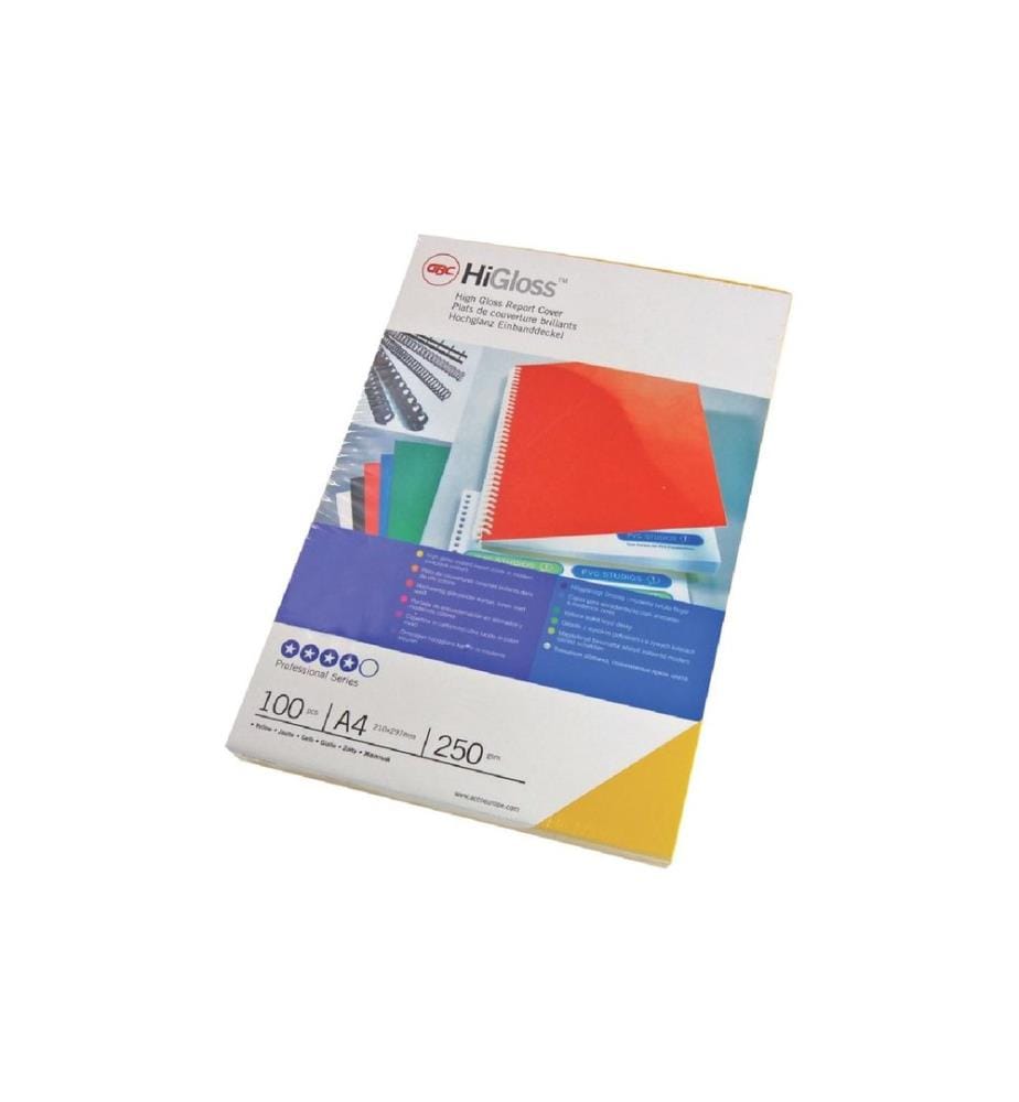 GBC - Couverture de brochure Hi Gloss A4 100 pièces, Rot