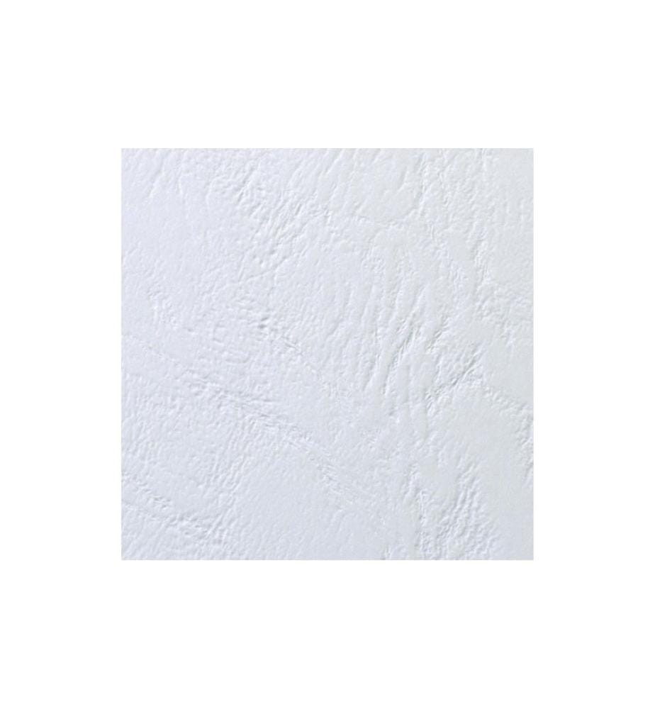 GBC - Couverture de brochure Leather Grain A4 100 pièces, Blanc