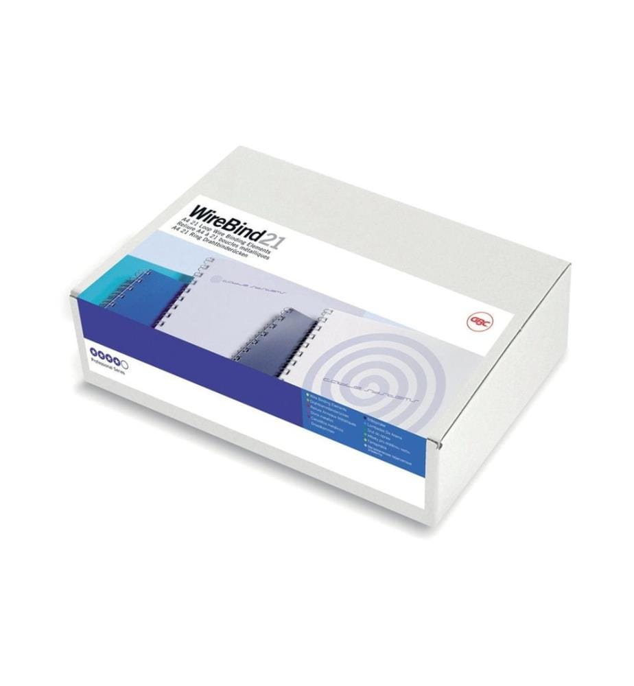 GBC - Binderücken Wire Bind 21 Ø 10 mm, Silber, 100 Stück