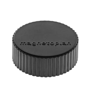 MAGNETOPLAN - Haftmagnet Discofix Magnum Ø 3.4 cm Schwarz, 10 Stück