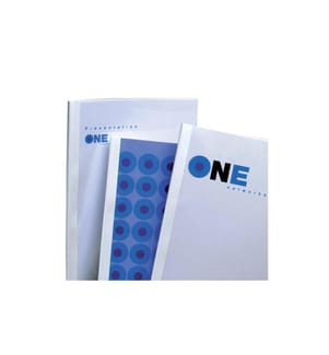 GBC - Couverture de brochure pour 15-30 feuilles, 100 pièces, blanc