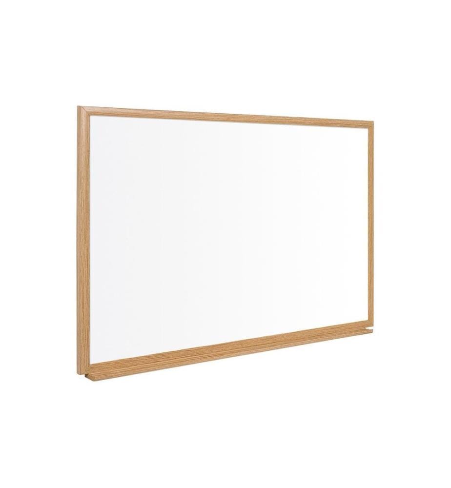 BI-OFFICE - Tableau blanc magnétique 90 cm x 120 cm, Blanc