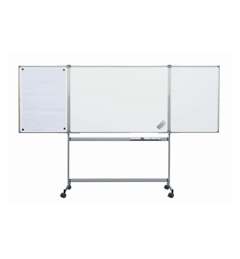 MAUL - Tableau blanc mobile MAUL -pro 150 cm x 100 cm, Gris/Blanc