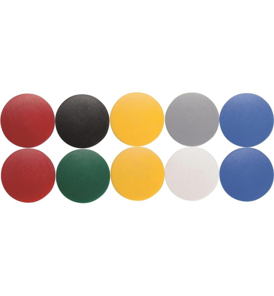 MAUL - Aimant Solid Ø 32 mm, 800 g, couleurs assorties, 10 pièces
