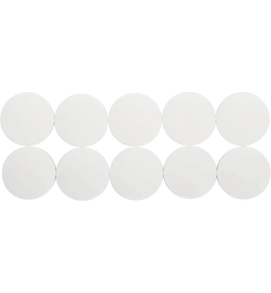 MAUL - Aimant Solid Ø 38 mm, 2500 g, blanc, 10 pièces