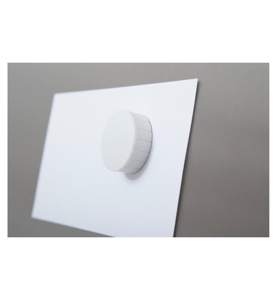 MAUL - Aimant Solid Ø 38 mm, 2500 g, blanc, 10 pièces