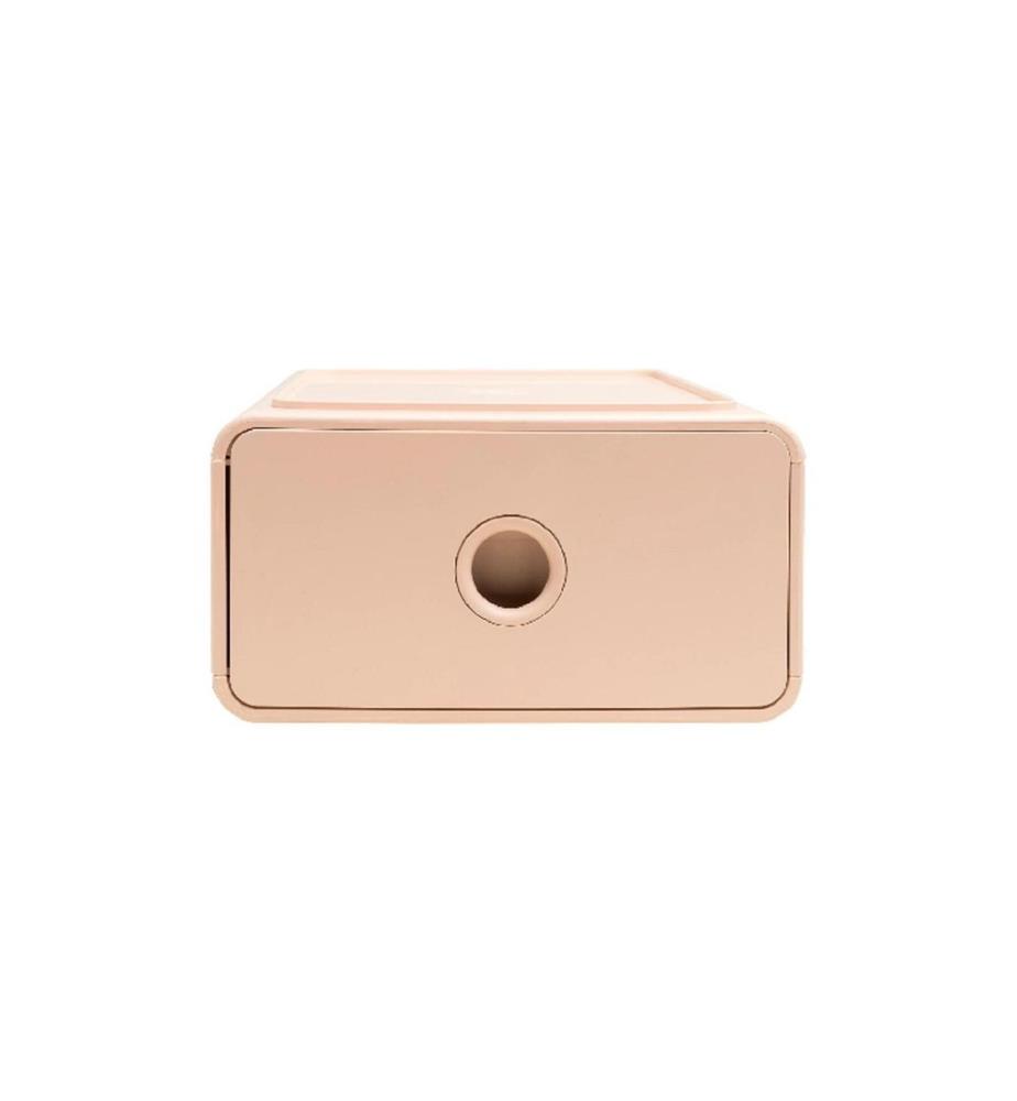 Exacompta Schubladenbox Tiny Box Skandi, 1 Schublade, A5+, Hellrosa