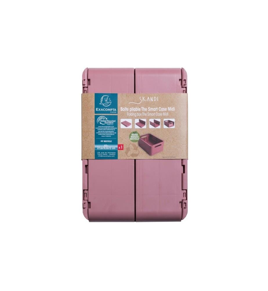 Exacompta Ablagekorb Smart Case MIDI Skandi, A5+, Altrosa