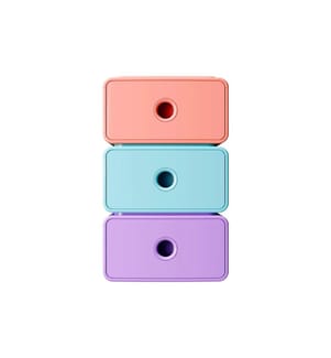 Exacompta Tiny Box Candy Tidy, 3-er Set A5+, stapelbar