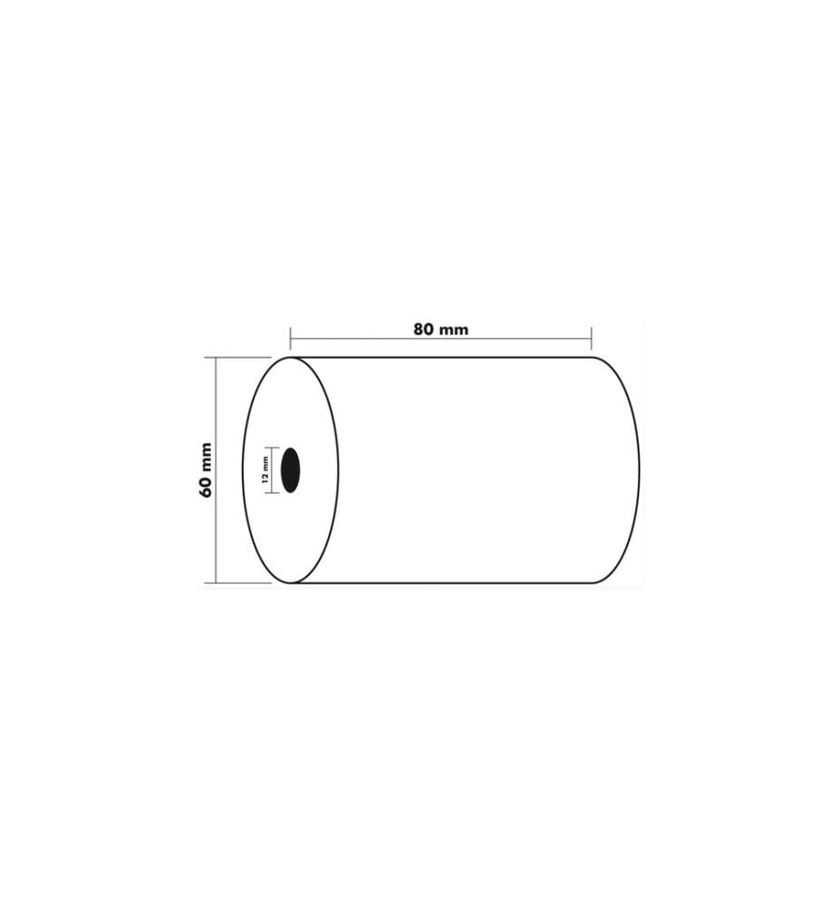 Exacompta Thermo-Papierrolle 80 x 60 x 12 mm, 44 m, 10 Stück