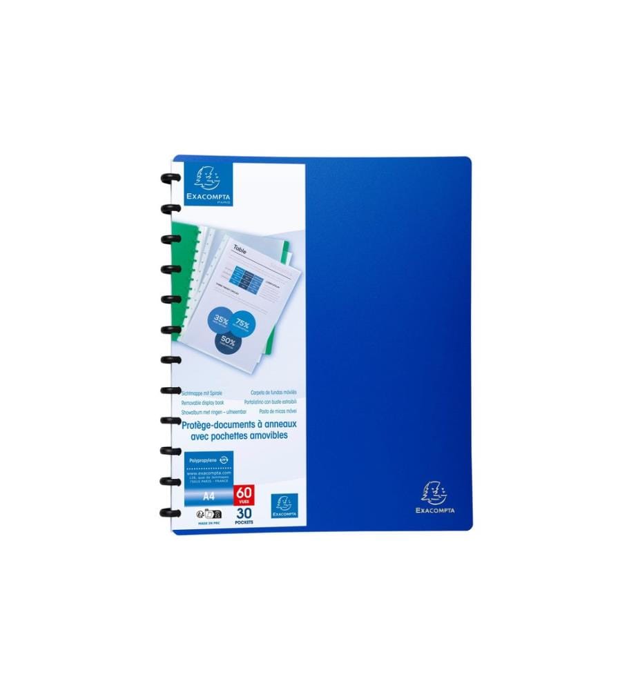 Exacompta Sichtbuch A4 Blau