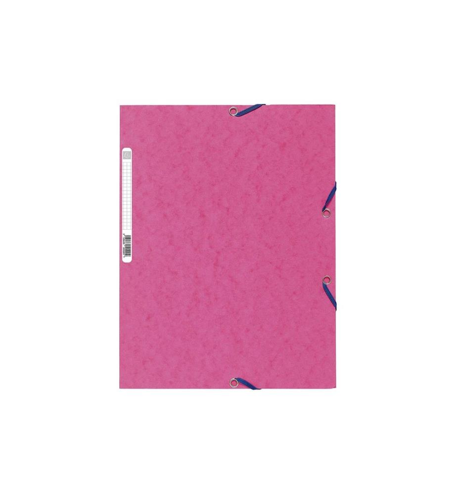 Exacompta Gummibandmappe A4 Rosa, 250 Blatt