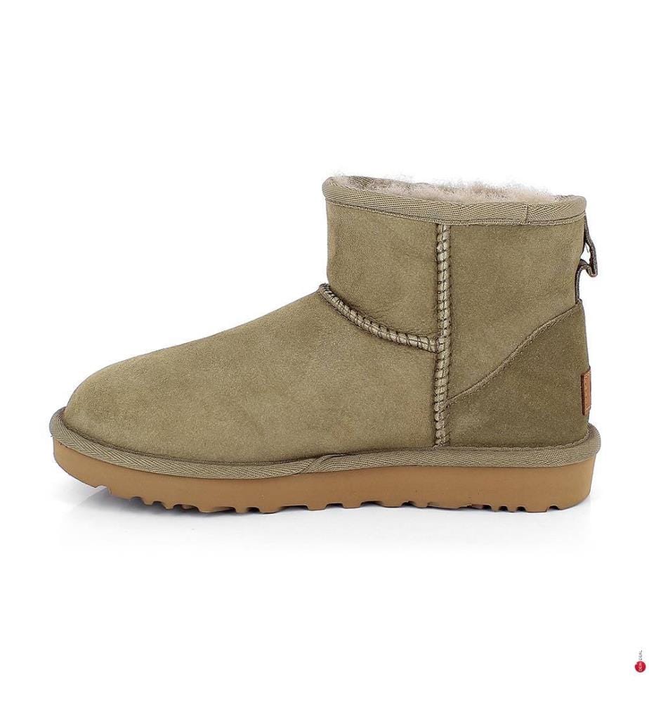 Bottines en Cuir Classic Mini II - Beige