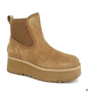 Bottines Chelsea En Cuir Mélangé - Marron