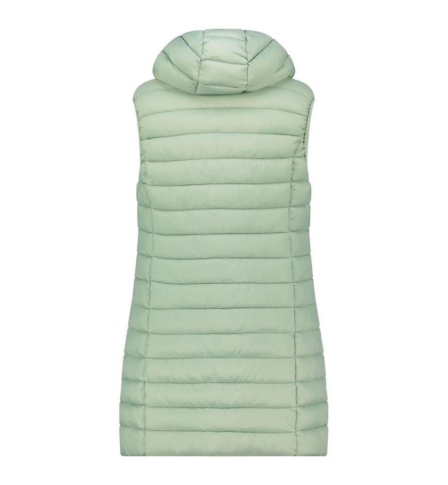 Sleeveless down jacket Vakitalana - Almond & Green