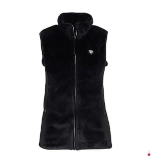 Fleece-Weste - Schwarz