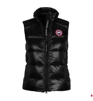 Sleeveless Quilted Jacket Cypress - Black