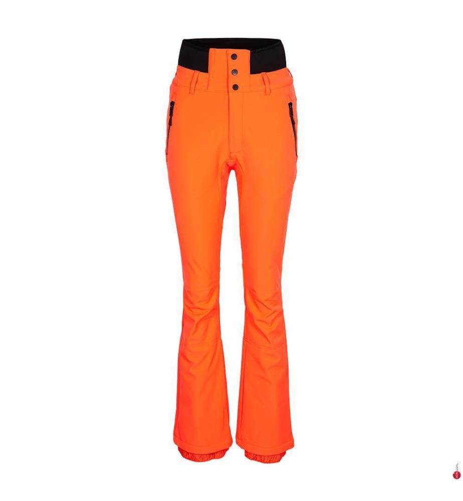 Adora Softshell Skihose - Schwarz und Koralle