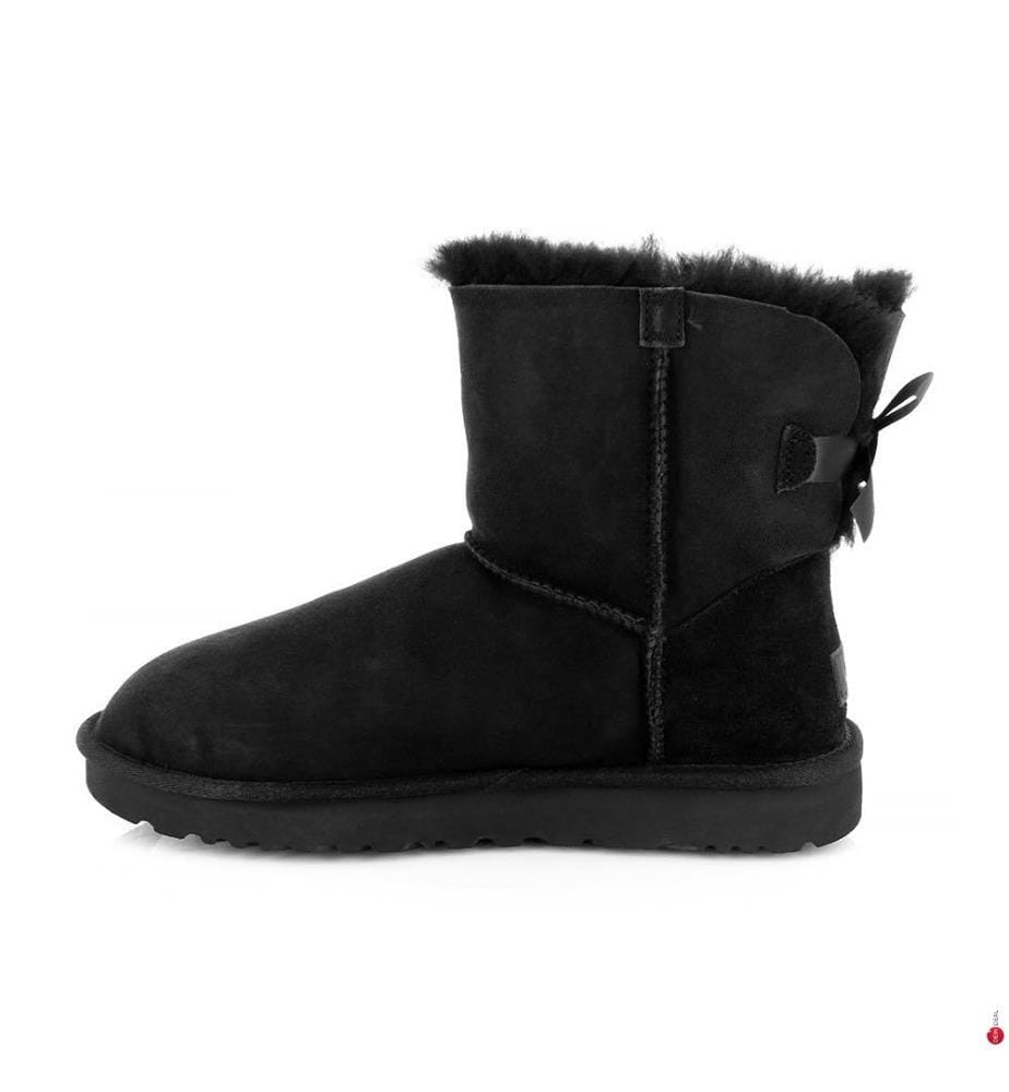 Bottes en Cuir Mini Bailey Bow II - Noir