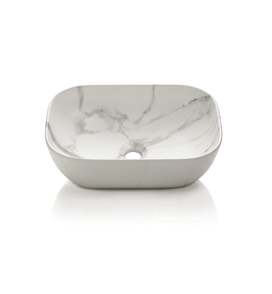 Lavabo à poser Macke Calacatta - Blanc