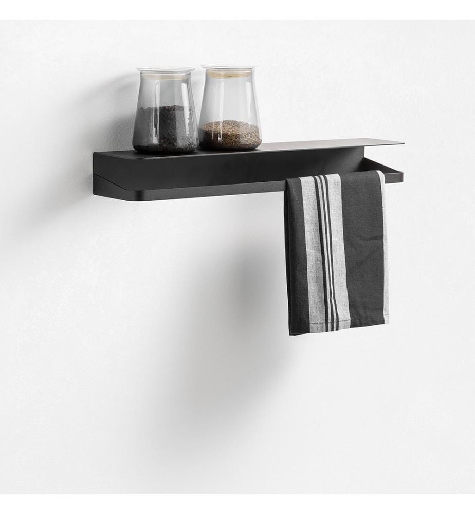 Wandregal Jo 50 x 11 x 6 cm - Schwarz