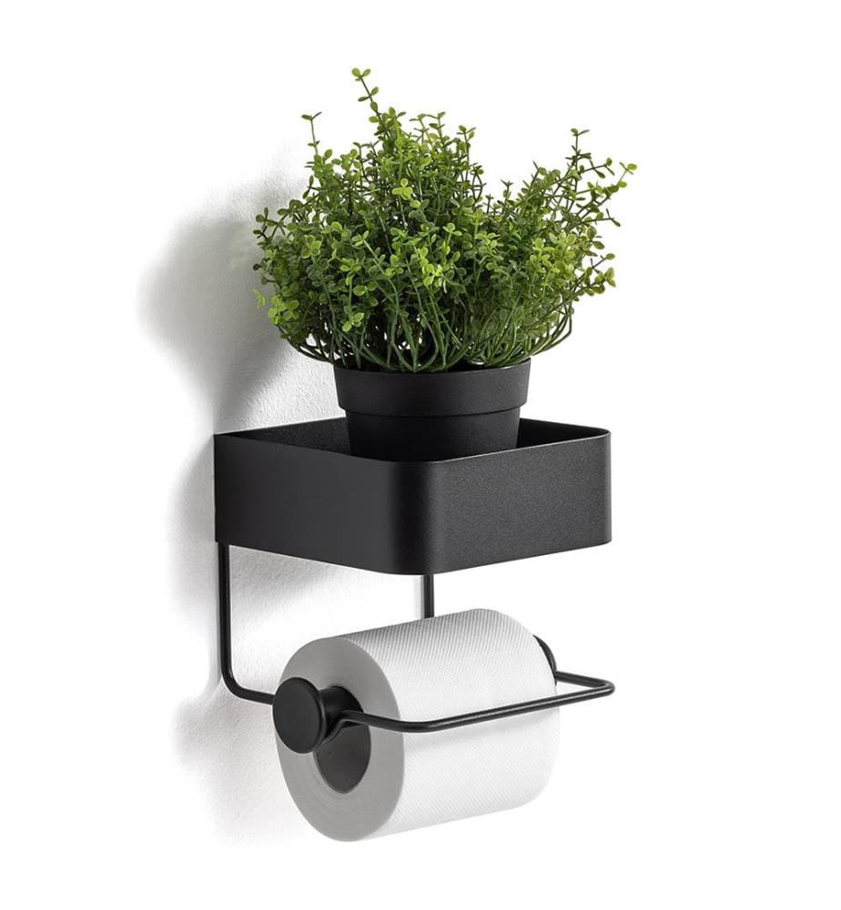 Toilet Roll Holder Shima - Black