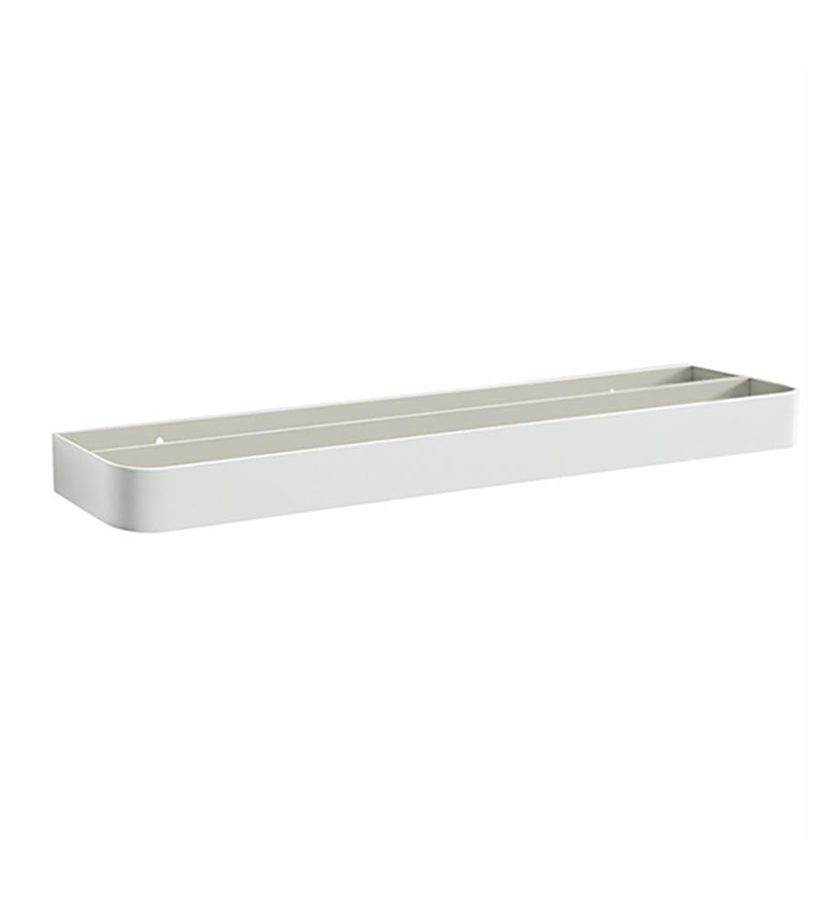 Wall mounted towel rail 2 rods JIRO white