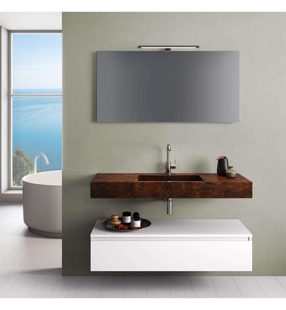Ensemble 5 Stück corten, weiss