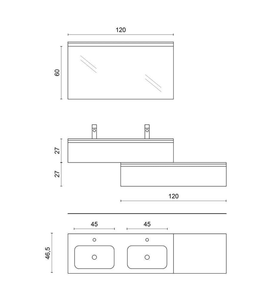 Ensemble de salle de bain 4 pièces Yoka - Multicolore