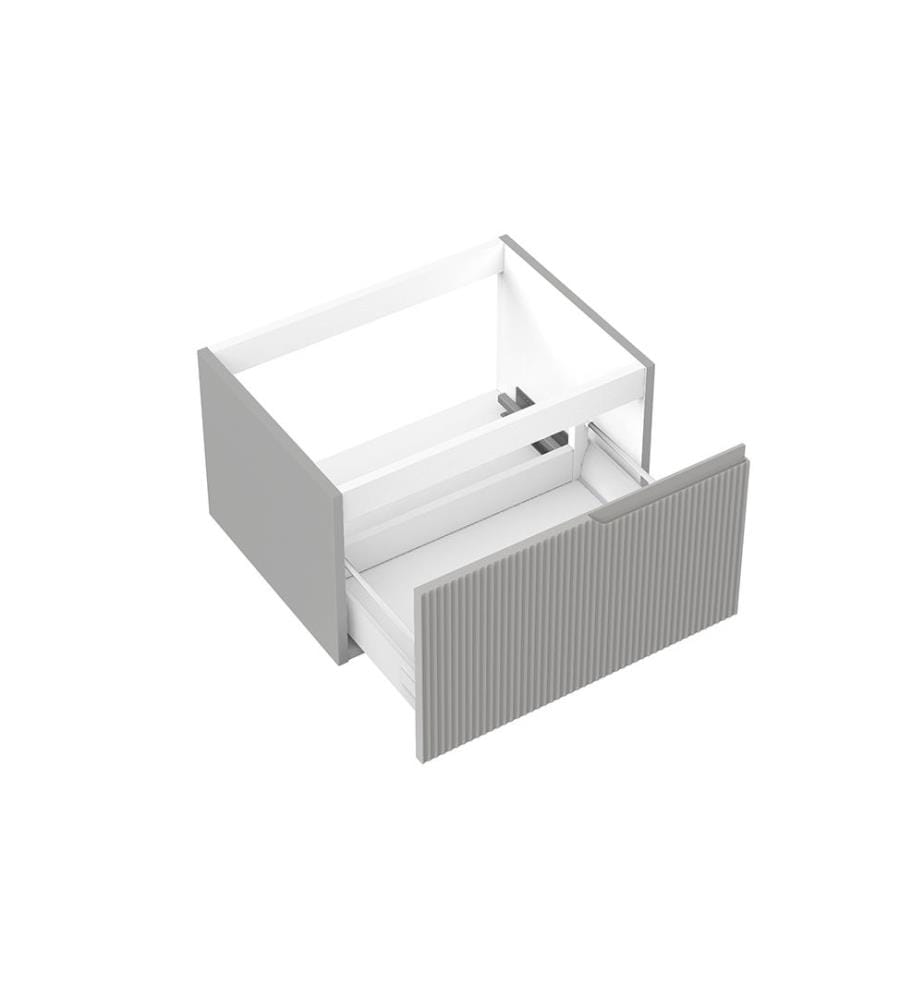Wandsockel 1 Schublade Zip - Grau