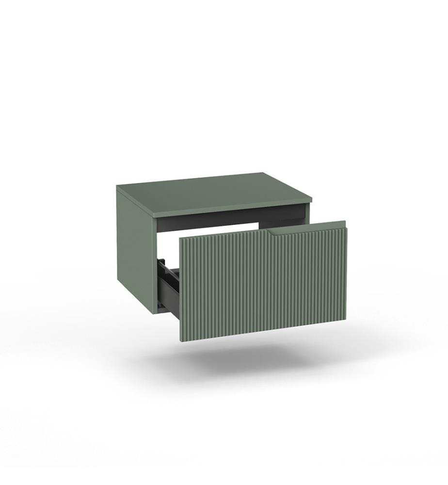 Wall Base With Top 1 Drawer Zip - Green 