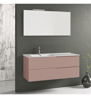 Set Vanity Sx. Lavabo 4 pezzi Zip - Rosa