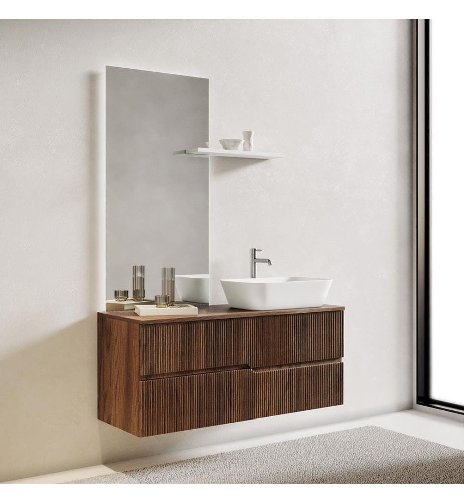 Bathroom Vanity 4Pieces Zip Rio - Dark Oak