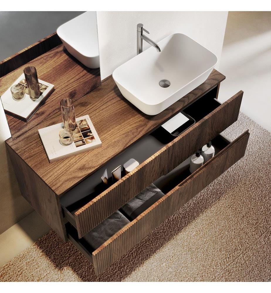 Bathroom Vanity 4Pieces Zip Rio - Dark Oak