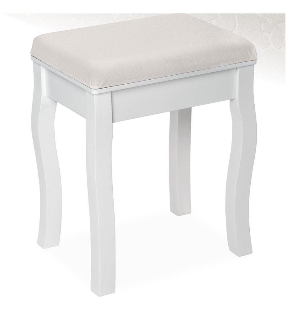 Tabouret pour coiffeuse - blanc