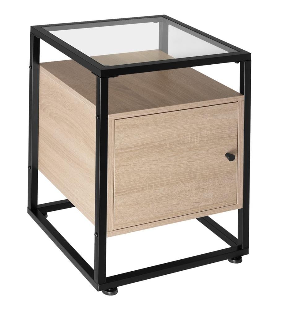 Nachttisch Dudley 40x43x60,5 cm - Industrial Holz hell, Eiche Sonoma