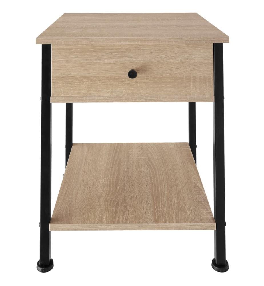 Nachttisch Bradford 40x40x55,5 cm - Industrial Holz hell, Eiche Sonoma