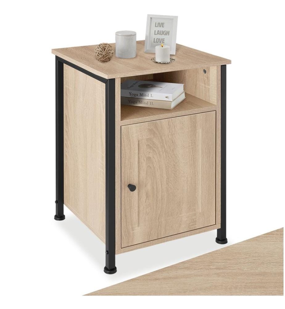 Nachttisch Blackburn 40x42x60,5 cm - Industrial Holz hell, Eiche Sonoma