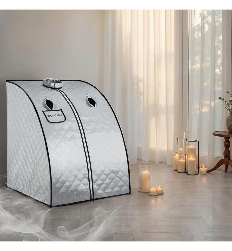 Sauna à vapeur portable THERMALUXE II 1000 W - grisbleu