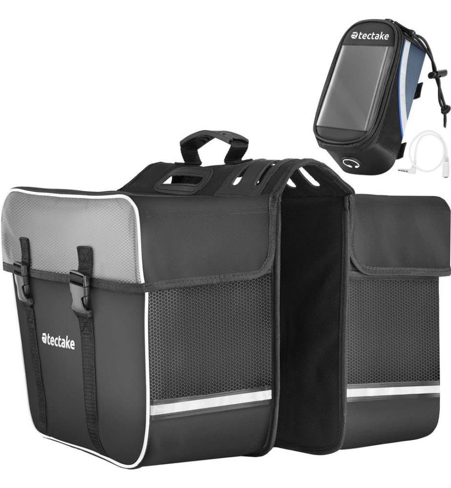 Set Fahrradtasche Georg und Rahmentasche, wasserabweisend - 20,5 x 10 x 10,5 cm, schwarzblau