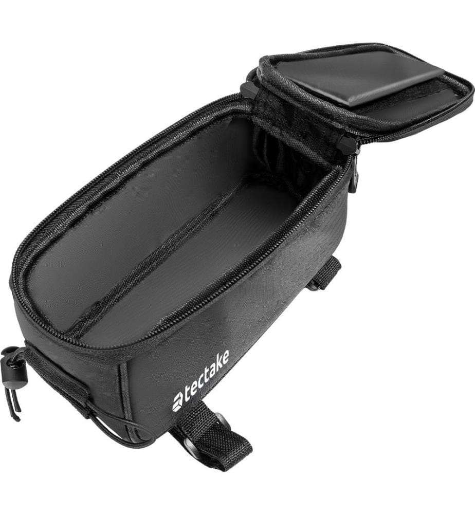 Set Fahrradtasche Georg und Rahmentasche, wasserabweisend - 20,5 x 10 x 10,5 cm, schwarz