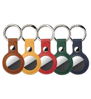 4SMARTS - Set d'étuis en simili-cuir AirTag 5 pièces