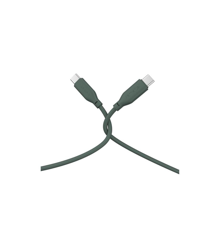 4SMARTS - Câble USB 2.0 Silicone High Flex USB C - USB C 1.5 m Petrol