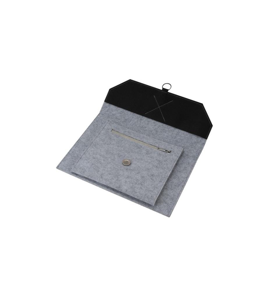 4SMARTS - Notebook-Sleeve Felty+ FoldStand ErgoFix 13  Grau/Silber