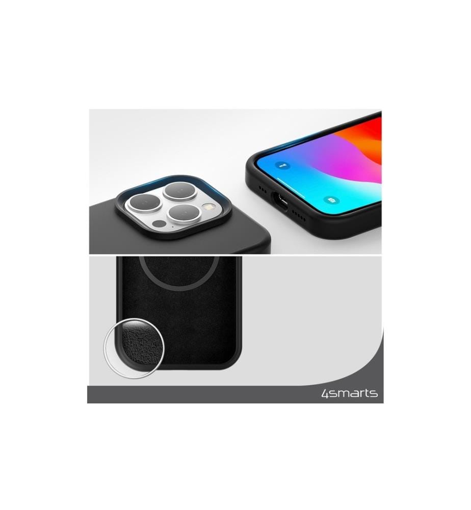 4SMARTS - Coque arrière Silicone Cupertino UltiMag iPhone 15 Pro Max