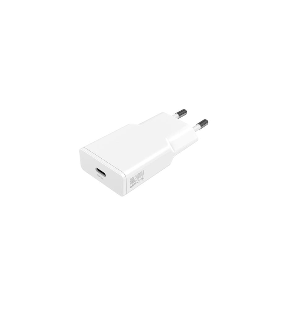 4SMARTS - Chargeur mural USB PDPlug Slim 20 W GaN 1C et câble USB-C 1,5m