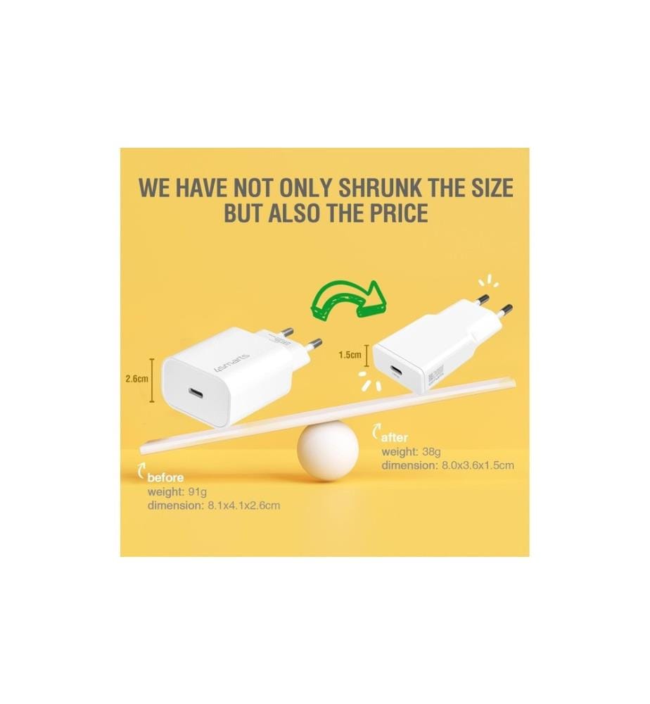 4SMARTS - USB-Wandladegerät PDPlug Duos Slim PD 20W