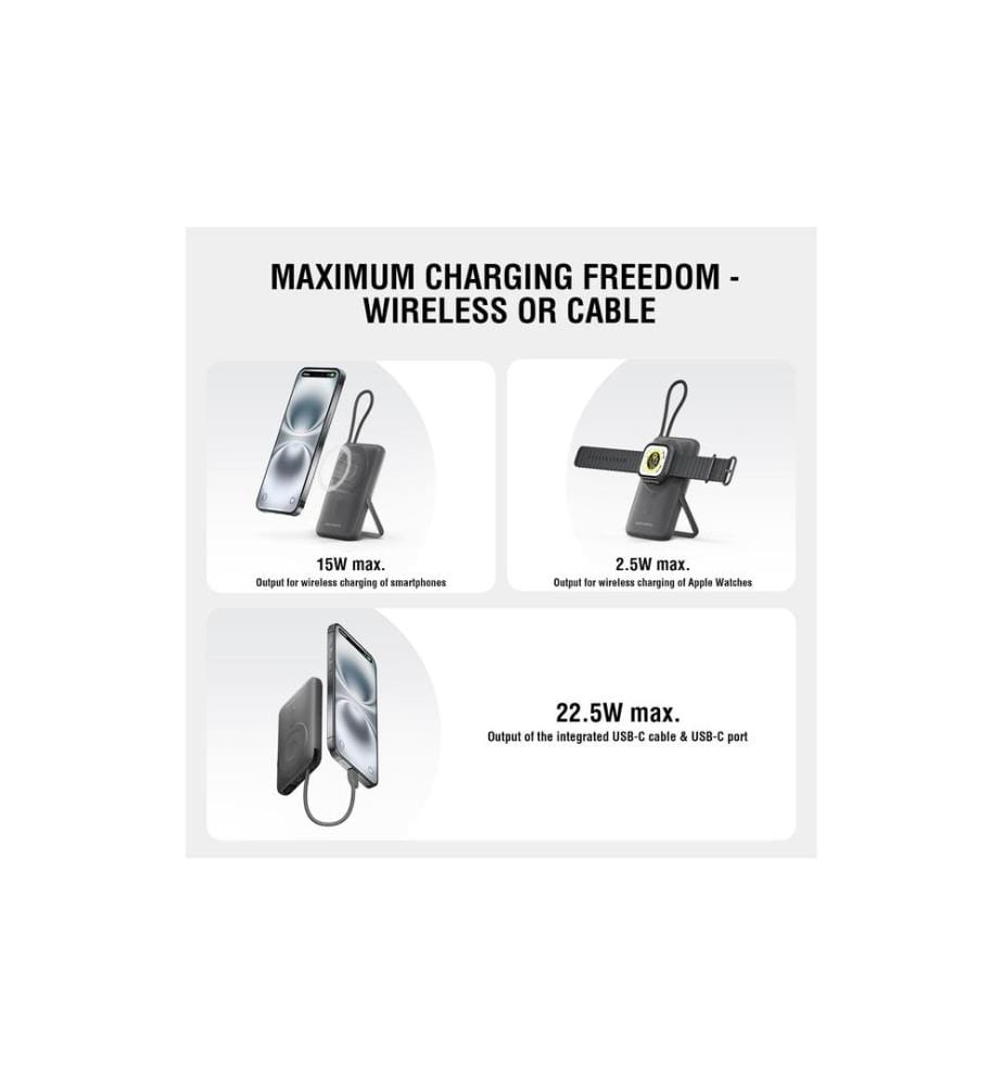 4SMARTS - Powerbank Enterprise Pocket 10000 mAh, Qi2 ready 10000 mAh